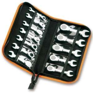  142C/A12 Ratchet Combination Wrench Set, 12 Pieces ranging from 8mm 
