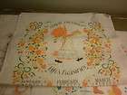 HOLLY HOBBIE LINEN TOWEL WALL CALENDAR LOT 1977 3 DIFFERENT 