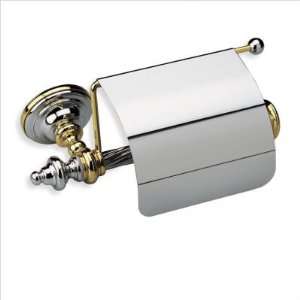   Classic Style Toilet Roll Holder with Cover Finish: Chrome and Gold