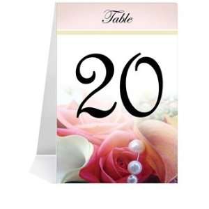  Wedding Table Number Cards   My Red Rose My Lilies #1 Thru 