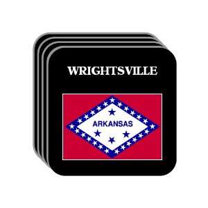  US State Flag   WRIGHTSVILLE, Arkansas (AR) Set of 4 Mini 
