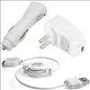 USB Cable+Car+Wall Charger For iPhone iPod Nano Touch  