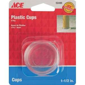   Ace Round Clear Plastic Caster Cup (9087/ACE): Home Improvement