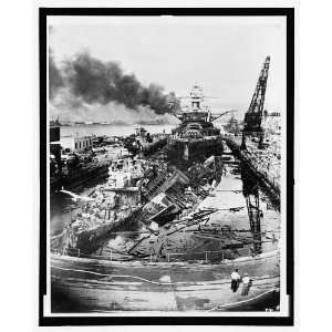  Wreckage,US Destroyers,Downes,Cassin,Pearl Harbor,1941 