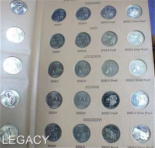 OUTSTANDING STATE QUARTER SET CLAD & SILVER PROOFS (YEP  