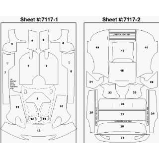  1997 Porsche 911 GT1 Template Comp. Fiber Decal Set 1 24 