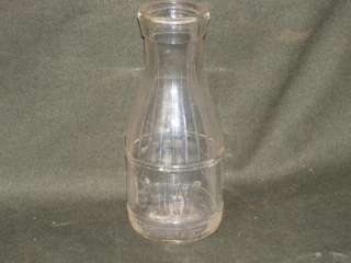 Antique Glass Milk Bottle Olbrychs 1 Pint  