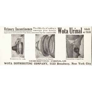  1929 Ad Wota Urinal Urinary Incontinence Male Female 