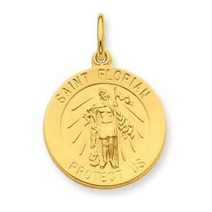   Sterling Silver Saint Florian Medal Pendant   JewelryWeb Jewelry