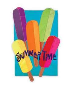 Summer Time Popsicles Garden Flag Mini Flags  