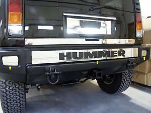 HUMMER H2 2003 2009 3PC REAR BUMPER COVER W/CUT OUT  