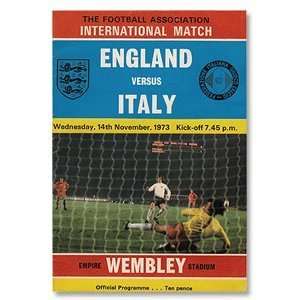  England vs Italy World Cup Qualifier at Wembley Program 