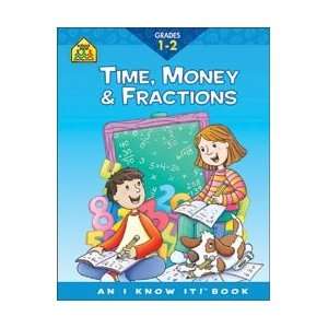  School Zone Curriculum Workbooks 32 Pages Time; Money 