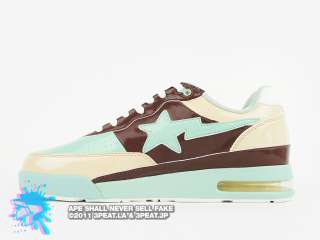 S4 0280: A BATHING APE MINT CHOCOLATE ROADSTA #1106   MINT/CHOCOLATE 