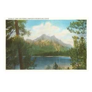 Stanley Lake, Sawtooth Mountains, Idaho Premium Giclee Poster Print 