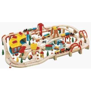  Maxim 145 piece Wooden Train Set, MXI 50226 Toys & Games