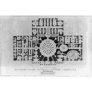  Supreme Court: floor plan of basement story of Capitol 