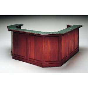   Traditional Reception Desk Station   All Wood Veneer