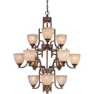   Bidwell Transitional 12 Light Up Lighting Chandelier from the Bidwell