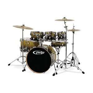  Pacific Drums by DW X7 Maple Gold To Black Sparkle Fd 