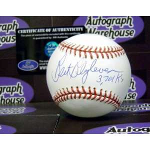  Signed Bert Blyleven Baseball   inscribed 3701 Ks 