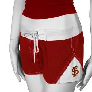   State Seminoles (FSU) Garnet Ladies Board Shorts