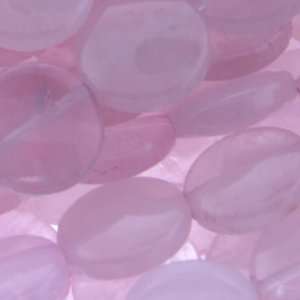 Rose Quartz  Coin Plain   13mm Diameter, Sold by 7 Inch Strand with 