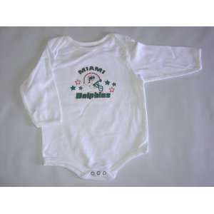  Miami Dolphins Helmet NFL Baby/Infant Wht Long Sleeve 0 3 