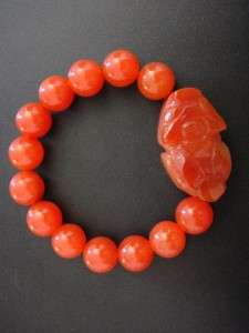 Red Jade Bracelet Pi Xiu Yao Xie Dragon Feng Shui  