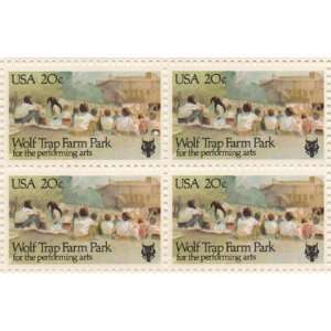  Wolf Trap Farm Park Set of 4 x 20 Cent US Postage Stamps 