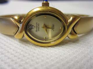   Ladies Armitron Gold Tone Diamond Now Bracelet Watch # 75/2176  