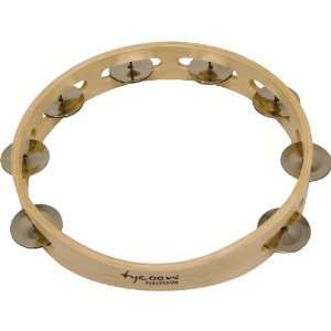    Tycoon Percussion Single Row Wooden Tambourine Musical Instruments