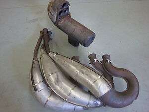 POLARIS 97 XCR 600 TRIPLE EXHAUST PIPES AND CANNISTER STOCK  
