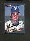 2296* 1986 Donruss # 124 Paul Molitor Ex Mt AUTO