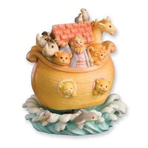  San Francisco Music Box Musical Noahs Ark Revolving 