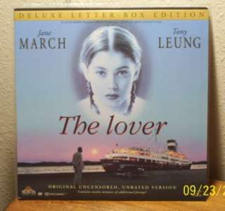 The Lover 92 LASERDISC LB DVT Unrated Jane March/Leung  
