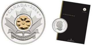 2004 Ltd. Annual Report w/ Gold/Silver POPPY 25 Cents  