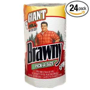  Brawny Paper Towels, Pick a Size Big Roll (Pack of 24 