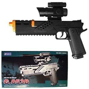    ROBO COP AIRSOFT PISTOL WITH LASER AND SCOPE: Sports & Outdoors