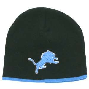   Lions Tipped Classic Winter Knit Beanie Hat   Black: Sports & Outdoors