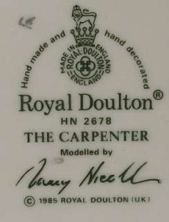 ROYAL DOULTON Figurine THE CARPENTER HN2678  