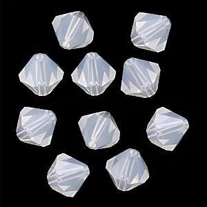  Swarovski Crystal Bicone 5301 6mm White Opal 20 Beads 
