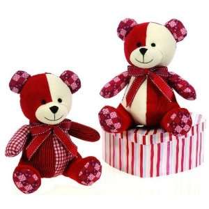  8 Sitting Patched Valentine Bear Case Pack 24 Everything 