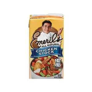 Emeril, Natural Chicken Stock, 6/32 Oz: Grocery & Gourmet Food