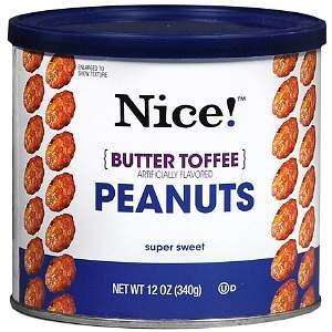 Nice! Butter Toffee Peanuts, 12 oz:  Grocery & Gourmet Food