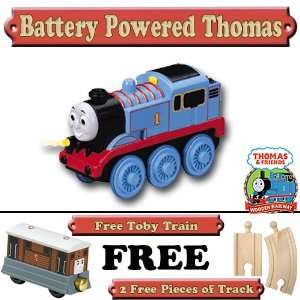  Battery Powered Thomas with Free Track & Free Toby Train 