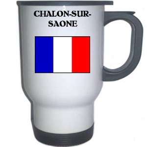  France   CHALON SUR SAONE White Stainless Steel Mug 