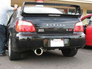   stainless steel catback exhaust system for 02 07 subaru wrx sti comes