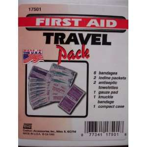  First Aid Travel Pack   12 Items   Made in USA Health 