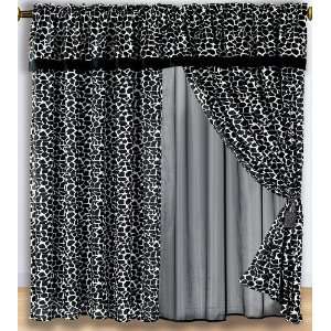   Window Curtain / Drape Set with Attach Valance & Tassels Home
